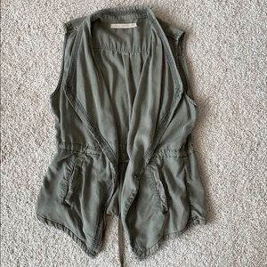 Olive green vest
